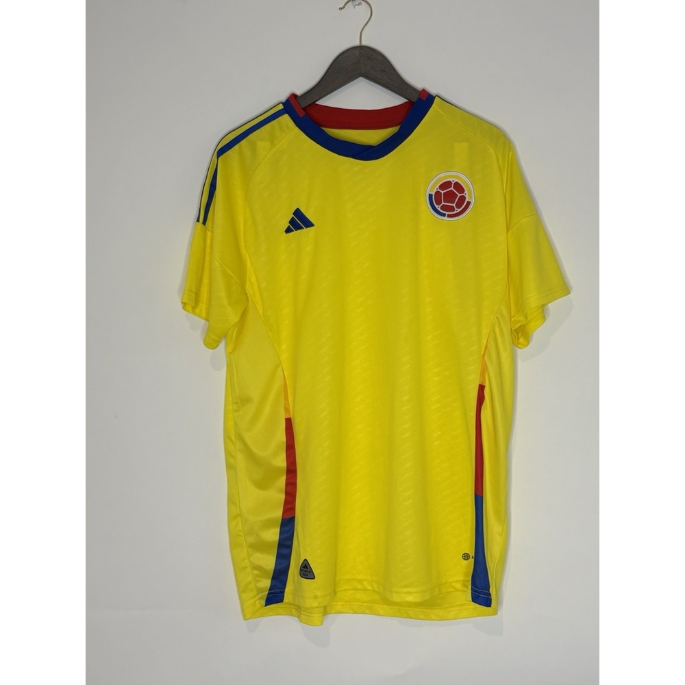 Adidas Men's XXL Columbia 2024 Home Soccer Football Jersey Authentic Yellow